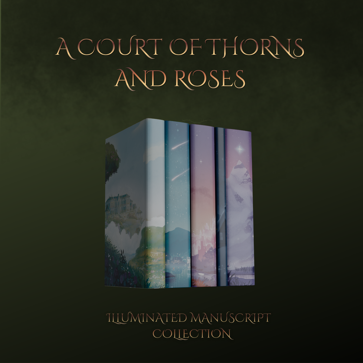 ACOTAR Illuminated Manuscript Collection (fan made customized copies)