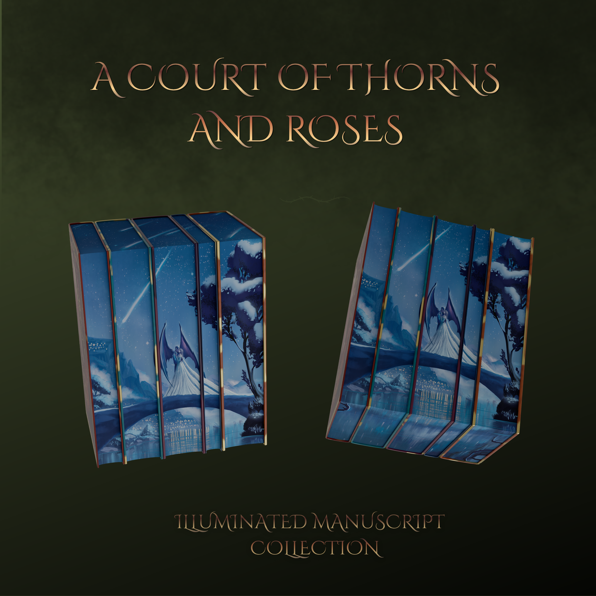 ACOTAR Illuminated Manuscript Collection (fan made customized copies)