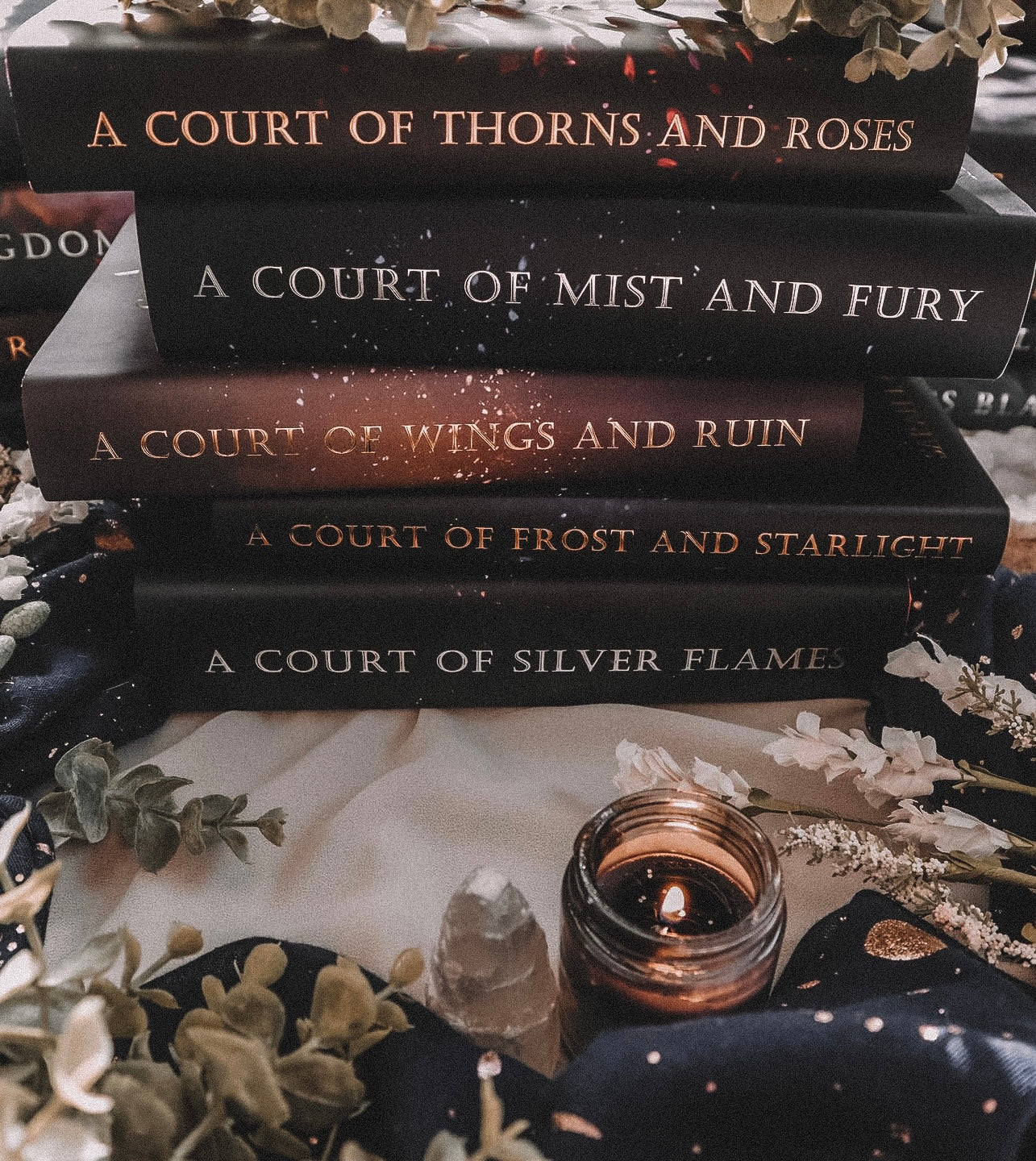 ACOTAR A Court Of Thorns And Roses newest Complete Set Art Dust Jackets Hardcover